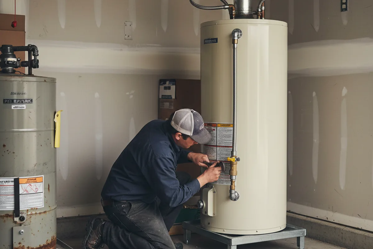 Water heater and shutoff valve replacement in West Newbury